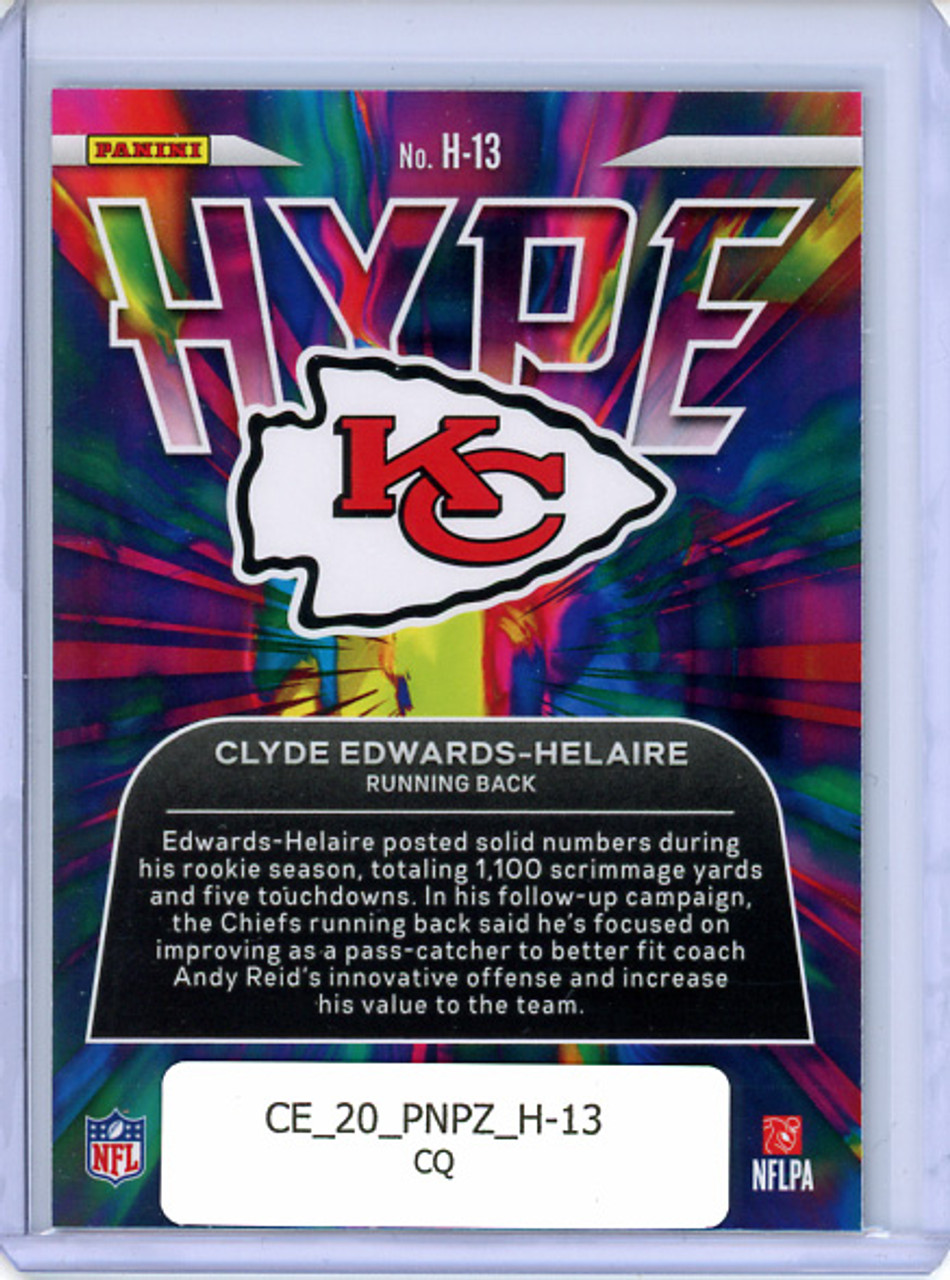 Clyde Edwards-Helaire 2020 Prizm, Hype #H-13 (CQ)