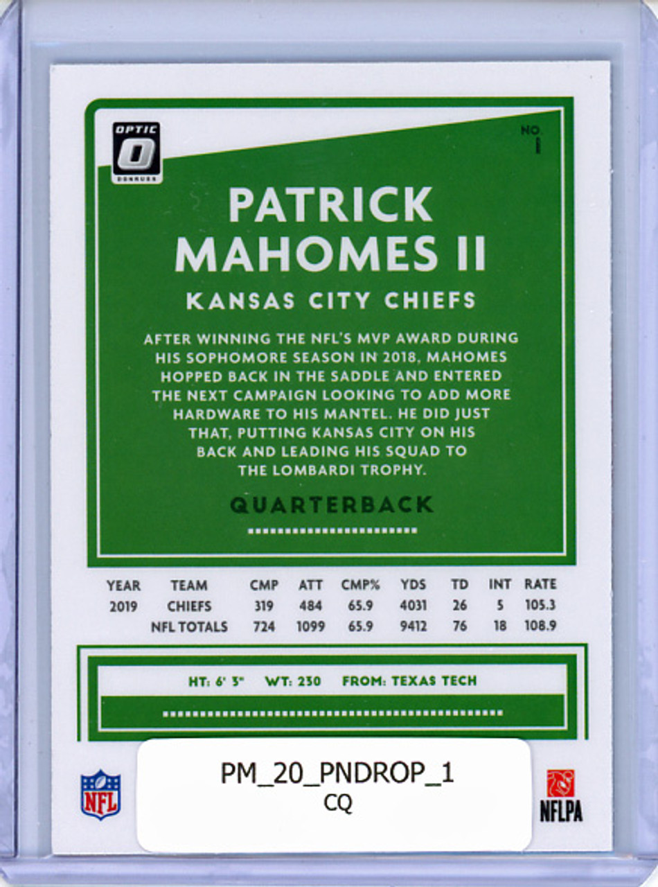 Patrick Mahomes II 2020 Donruss Optic #1 (CQ)