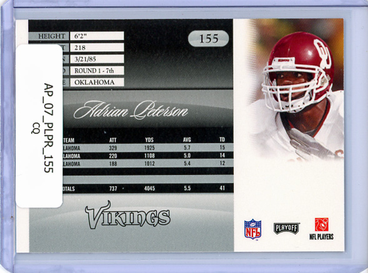 Adrian Peterson 2007 Playoff Prestige #155 (CQ)