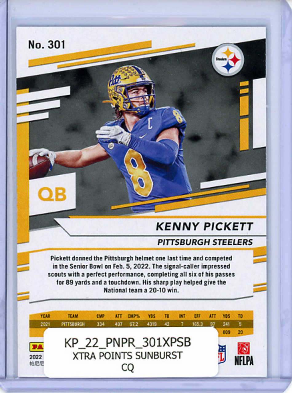 Kenny Pickett 2022 Prestige #301 Xtra Points Sunburst (1) (CQ)