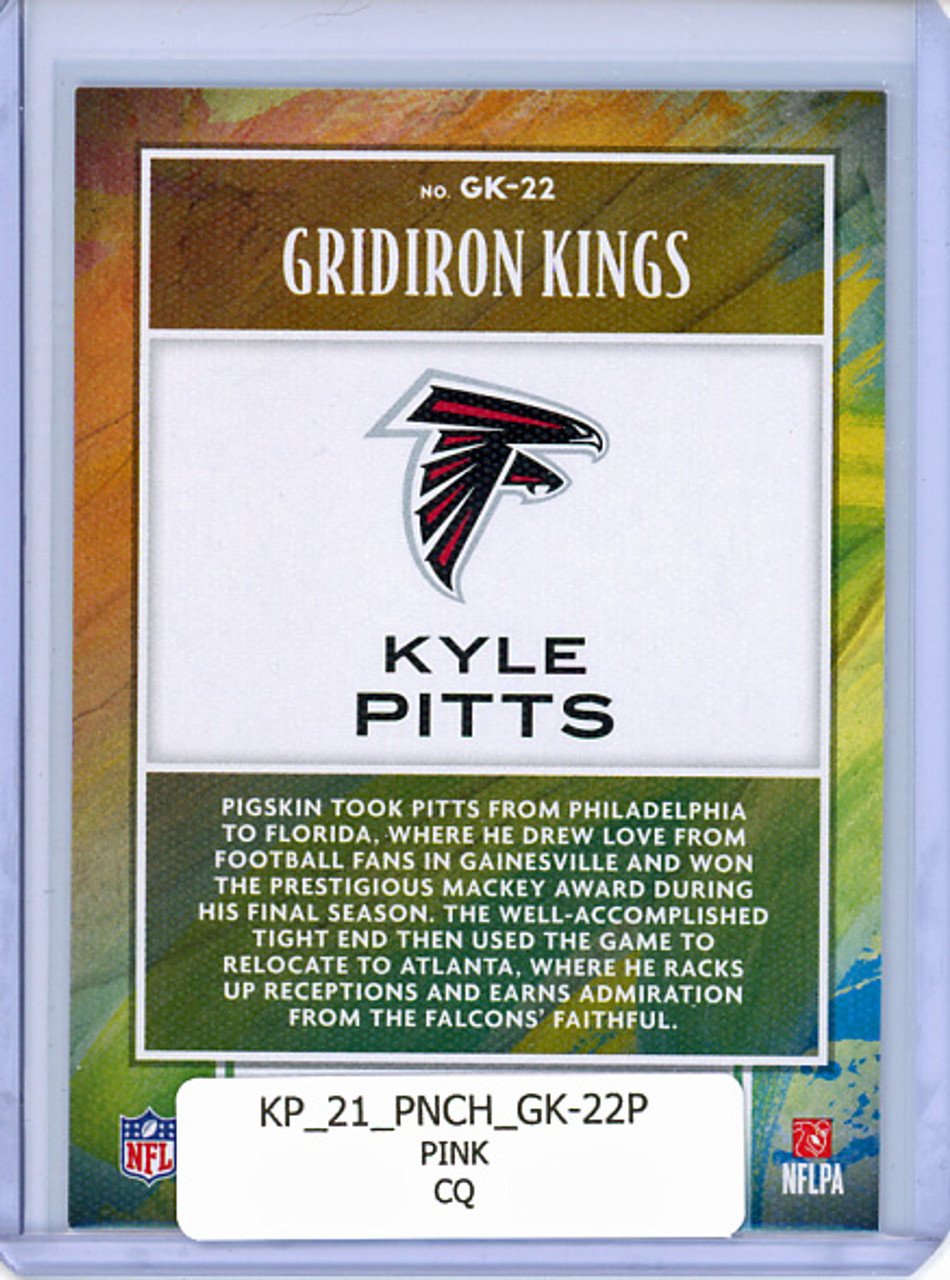 Kyle Pitts 2021 Chronicles, Gridiron Kings #GK-22 Pink (CQ)