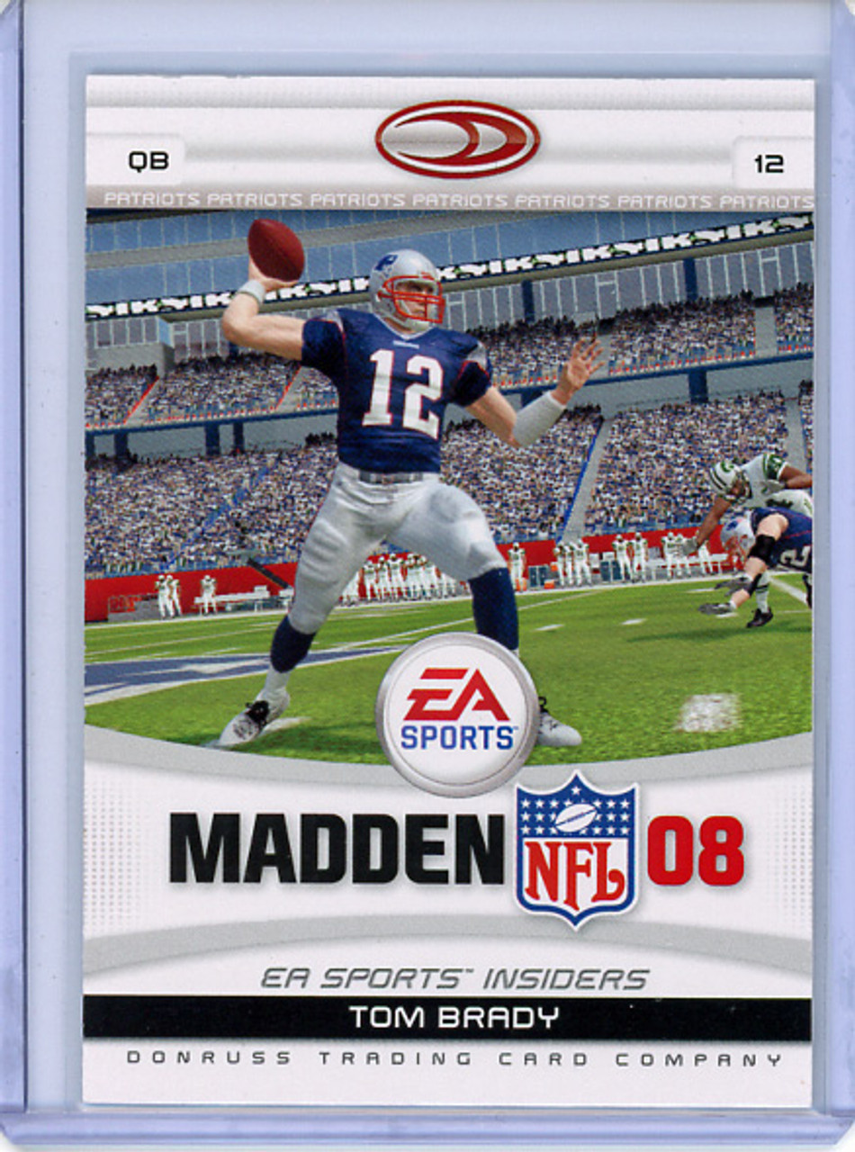 Tom Brady 2007 Donruss Gridiron Gear, EA Sports Madden #21 (CQ)