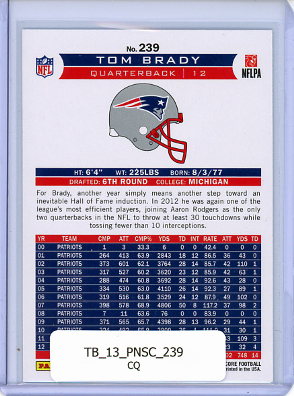 Tom Brady 2013 Score #239 Airmail (CQ)