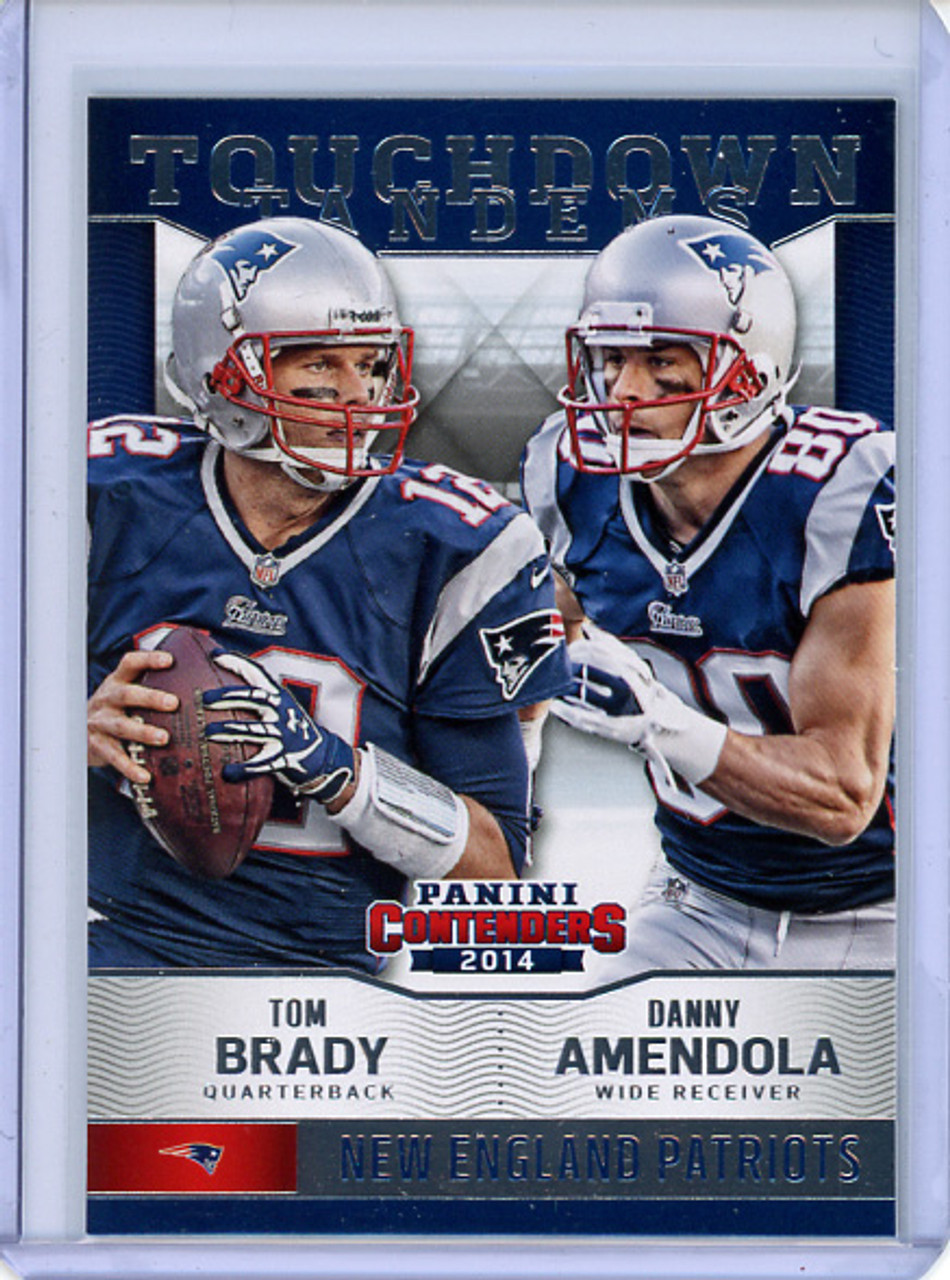 Tom Brady, Danny Amendola 2014 Contenders, Touchdown Tandems #20 (CQ)