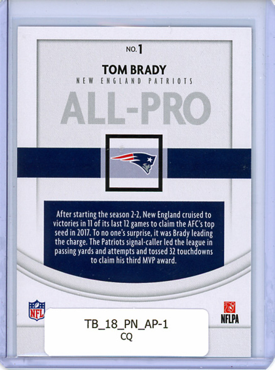 Tom Brady 2018 Panini, All-Pro #1 (CQ)