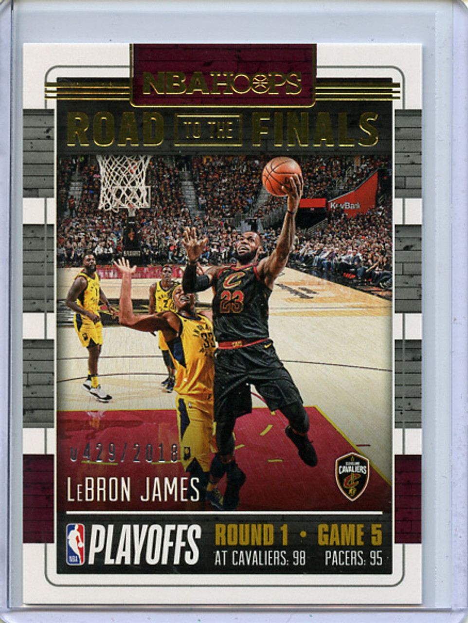 Lebron James 2018-19 Hoops, Road to the Finals #37 First Round (#0429/2018)