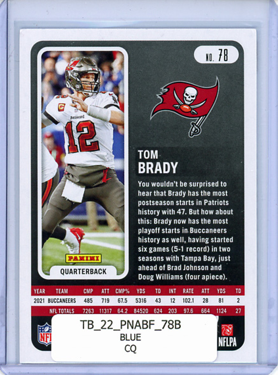 Tom Brady 2022 Absolute #78 Blue (CQ)
