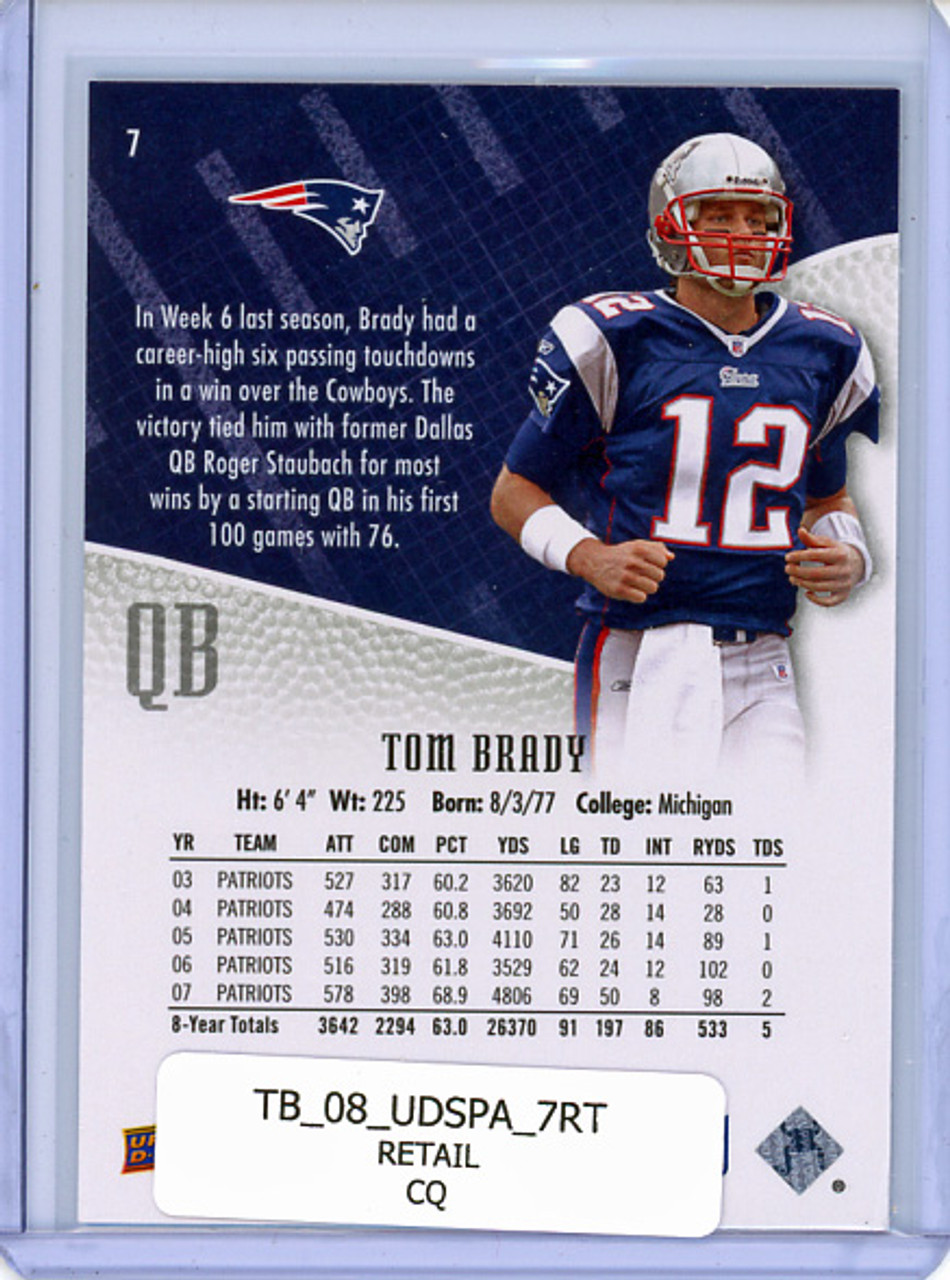 Tom Brady 2008 SP Authentic #7 Retail (CQ)