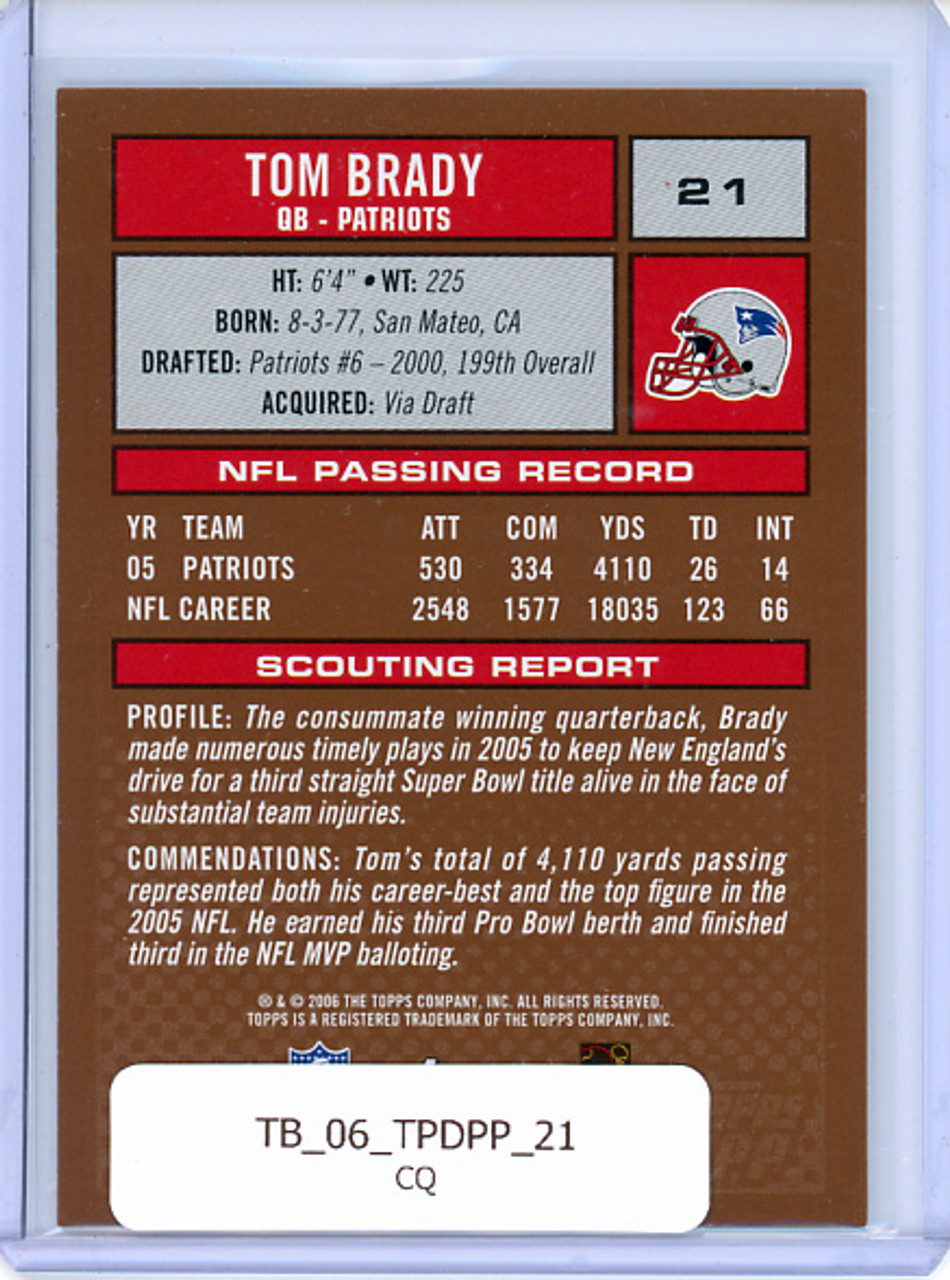 Tom Brady 2006 Draft Picks & Prospects #21 (CQ)