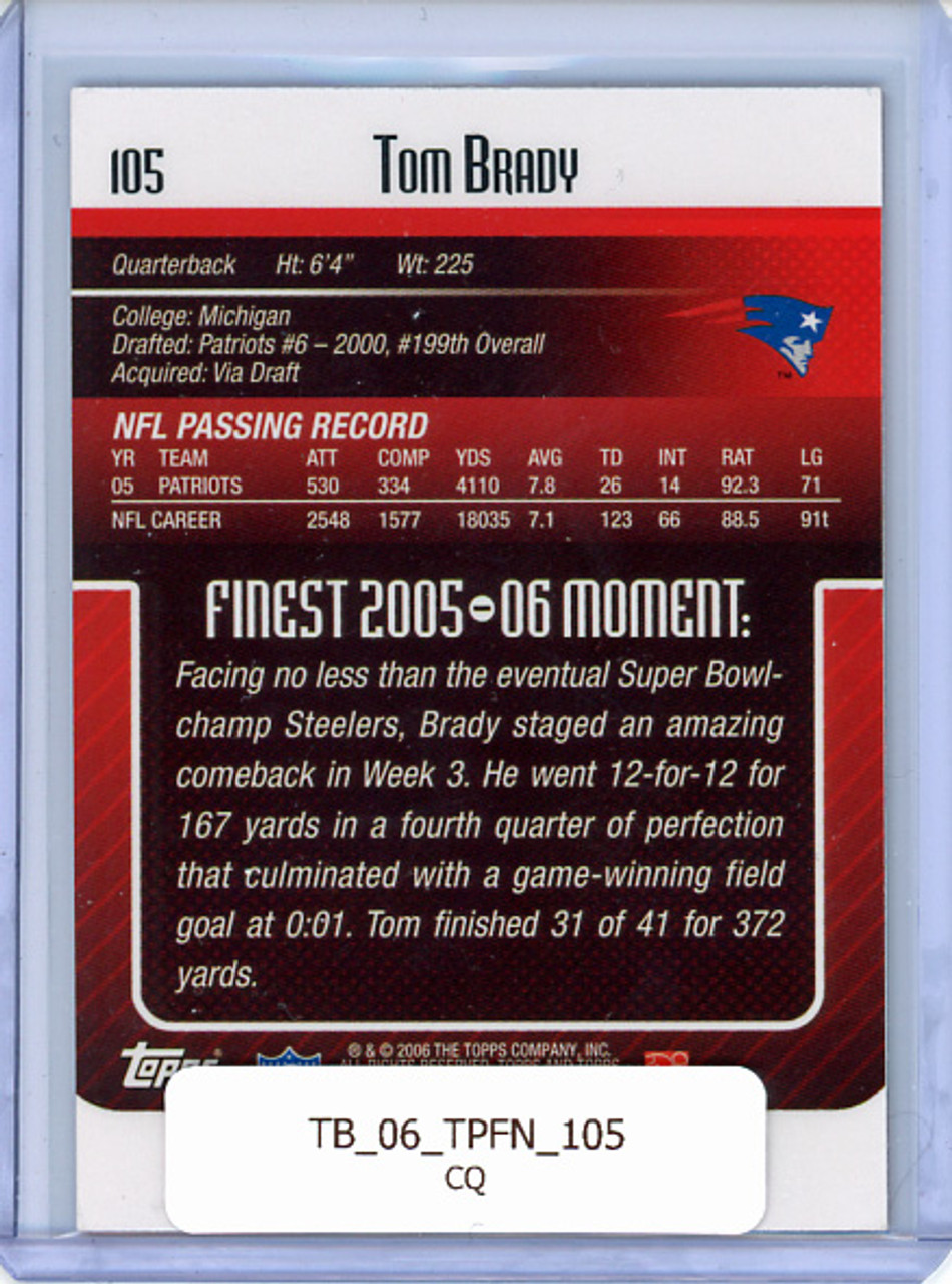 Tom Brady 2006 Finest #105 (CQ)