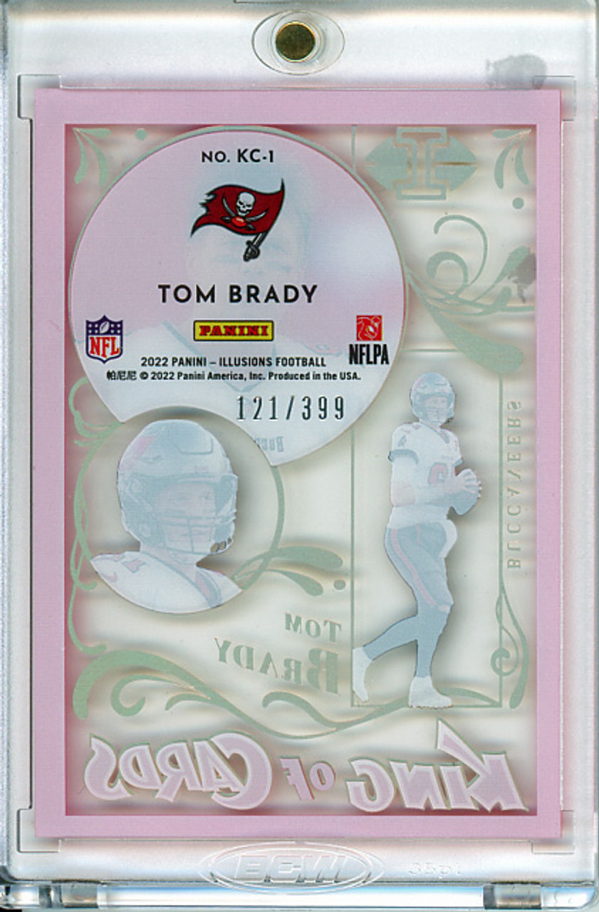 Tom Brady 2022 Illusions, King of Cards #KC-1 Pink (#121/399) (CQ)