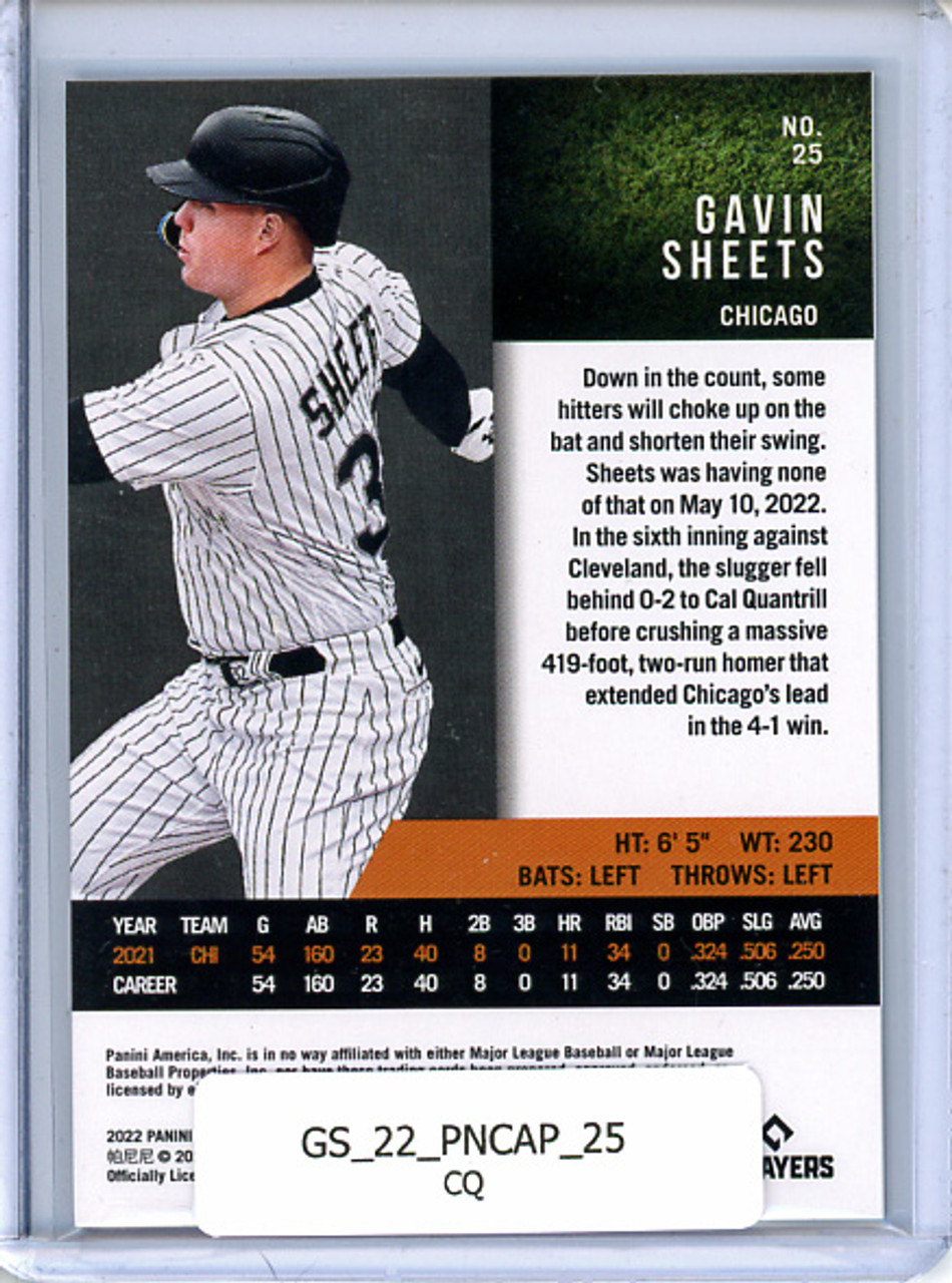 Gavin Sheets 2022 Panini Capstone #25 (CQ)