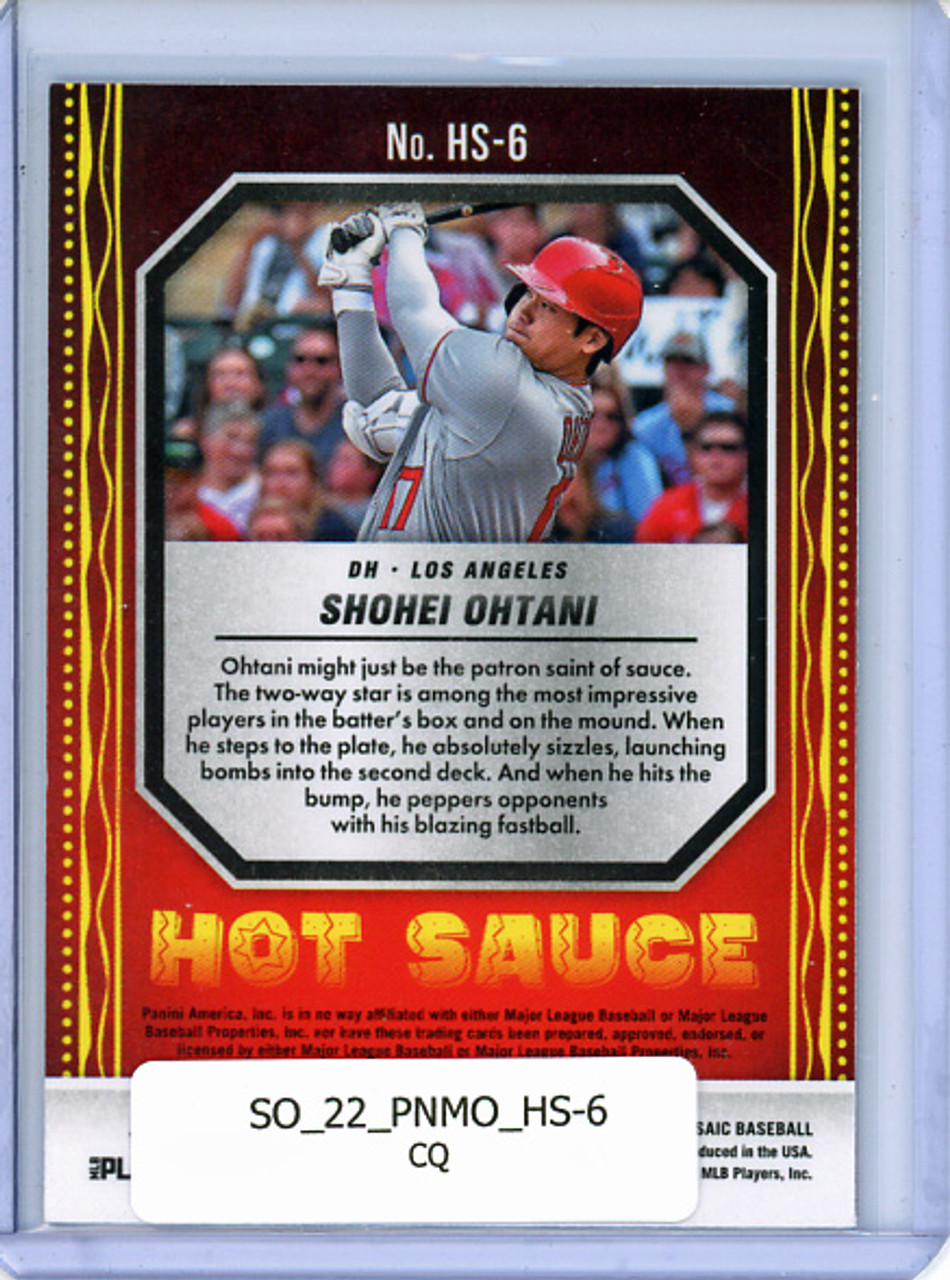 Shohei Ohtani 2022 Mosaic, Hot Sauce #HS-6 (CQ)