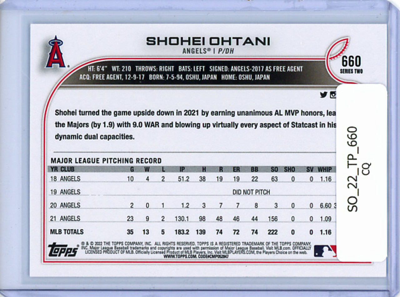 Shohei Ohtani 2022 Topps #660 (CQ)