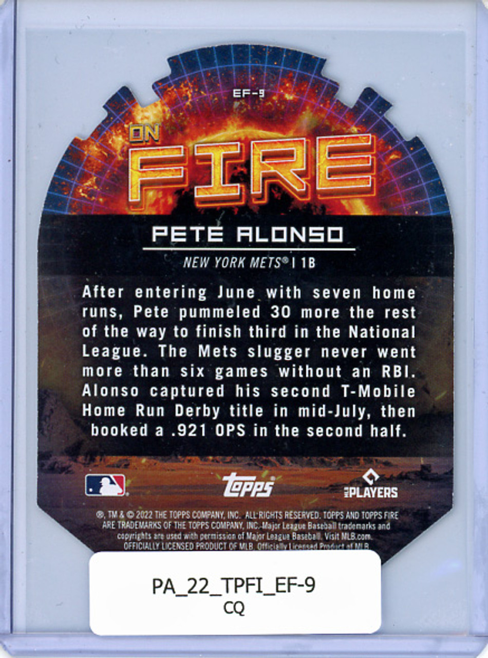 Pete Alonso 2022 Topps Fire, En Fuego #EF-9 (CQ)