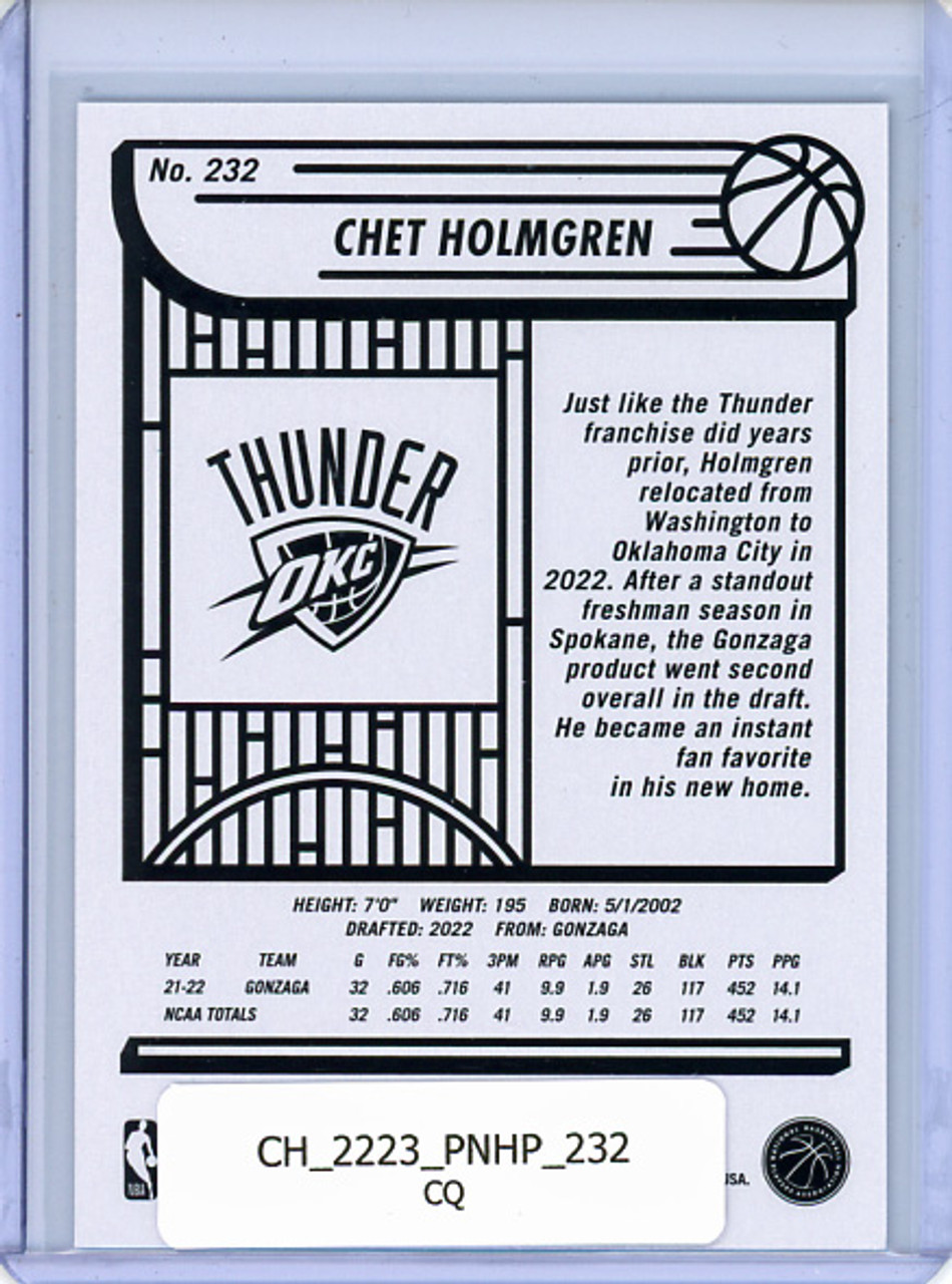 Chet Holmgren 2022-23 Hoops #232 (CQ)