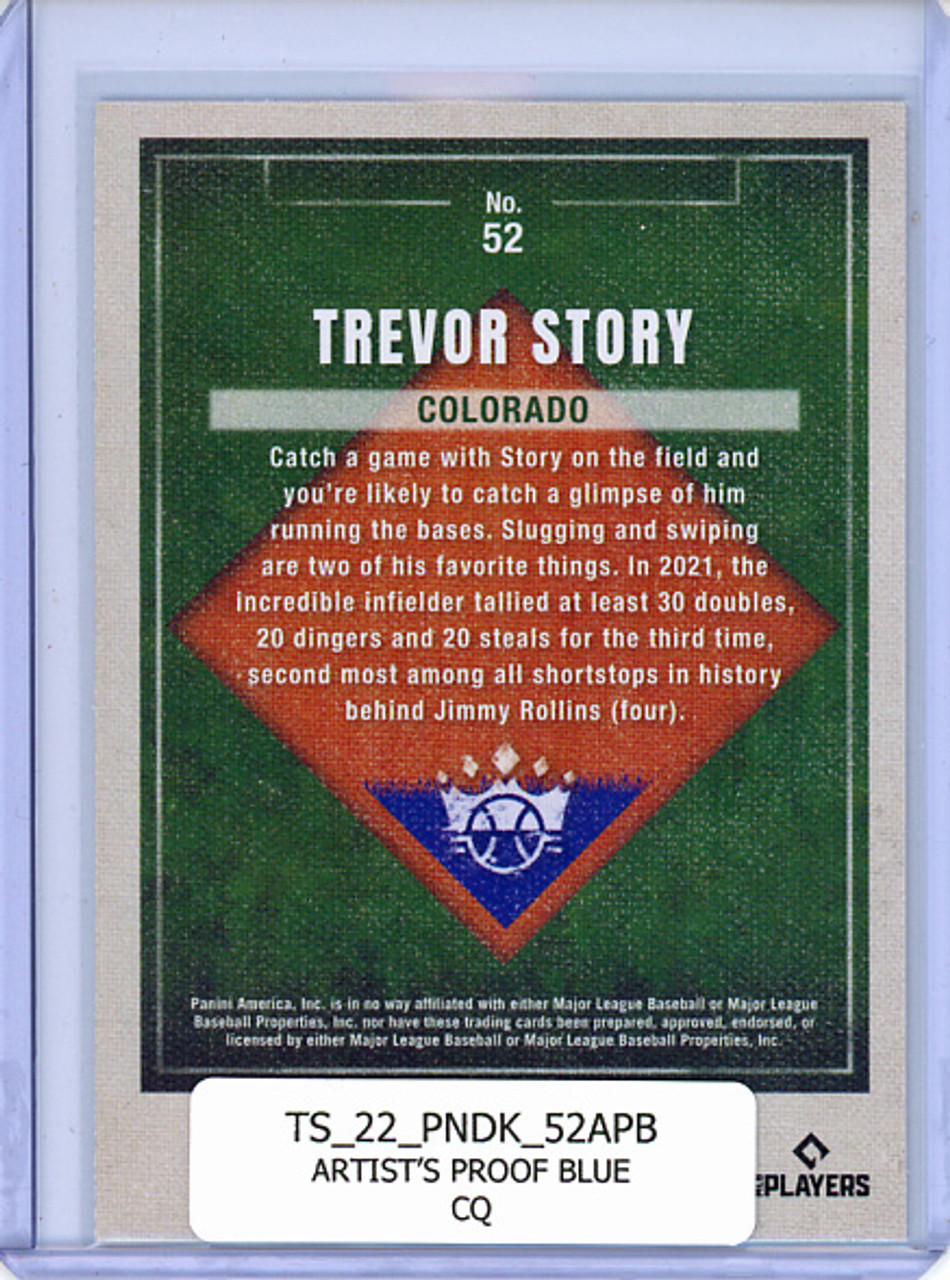 Trevor Story 2022 Diamond Kings #52 Artist's Proof Blue (CQ)