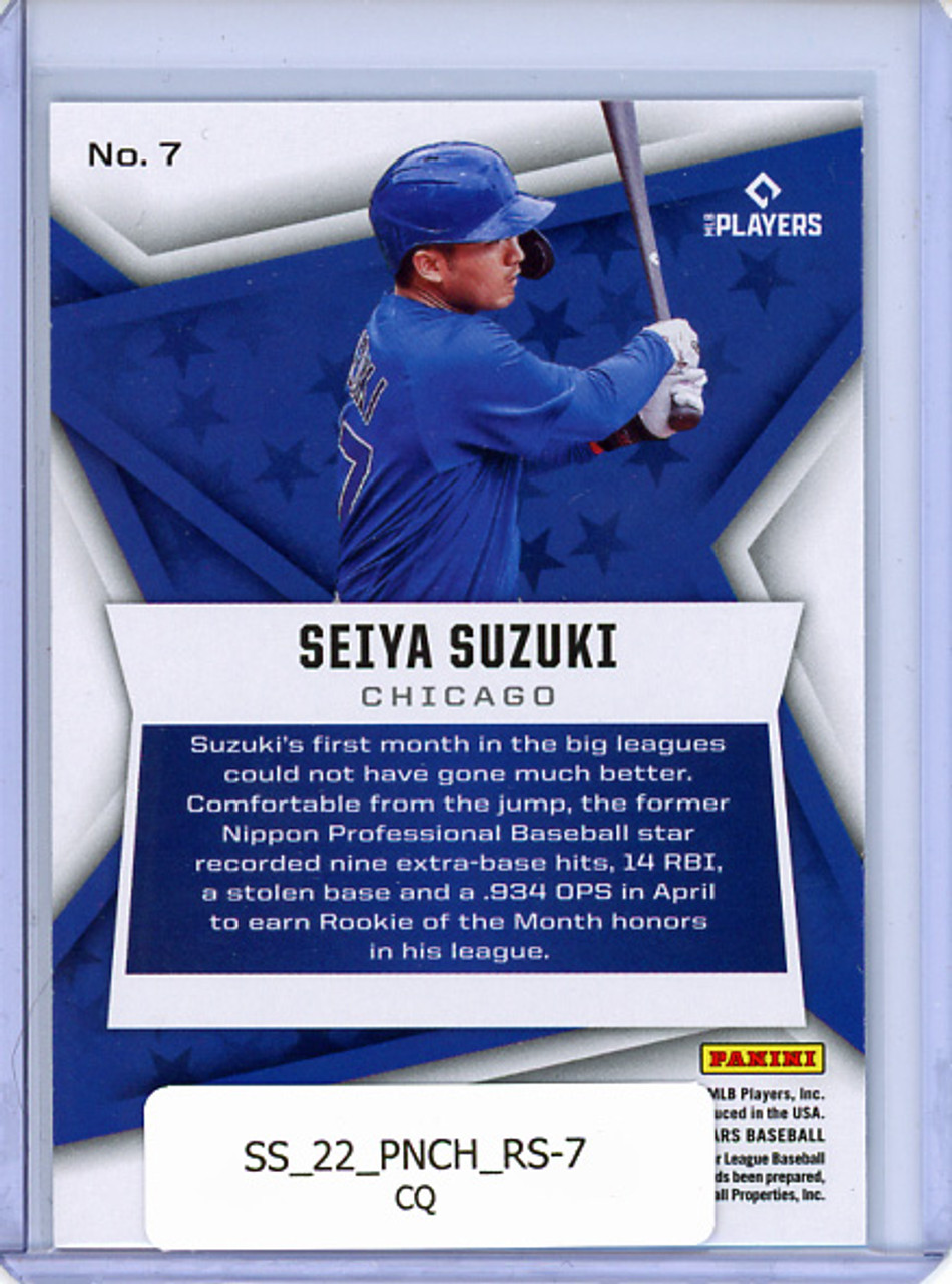 Seiya Suzuki 2022 Chronicles, Rookies & Stars #7 (CQ)
