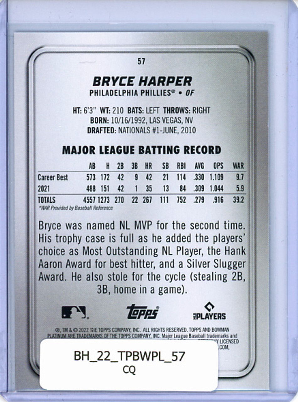 Bryce Harper 2022 Bowman Platinum #57 (CQ)