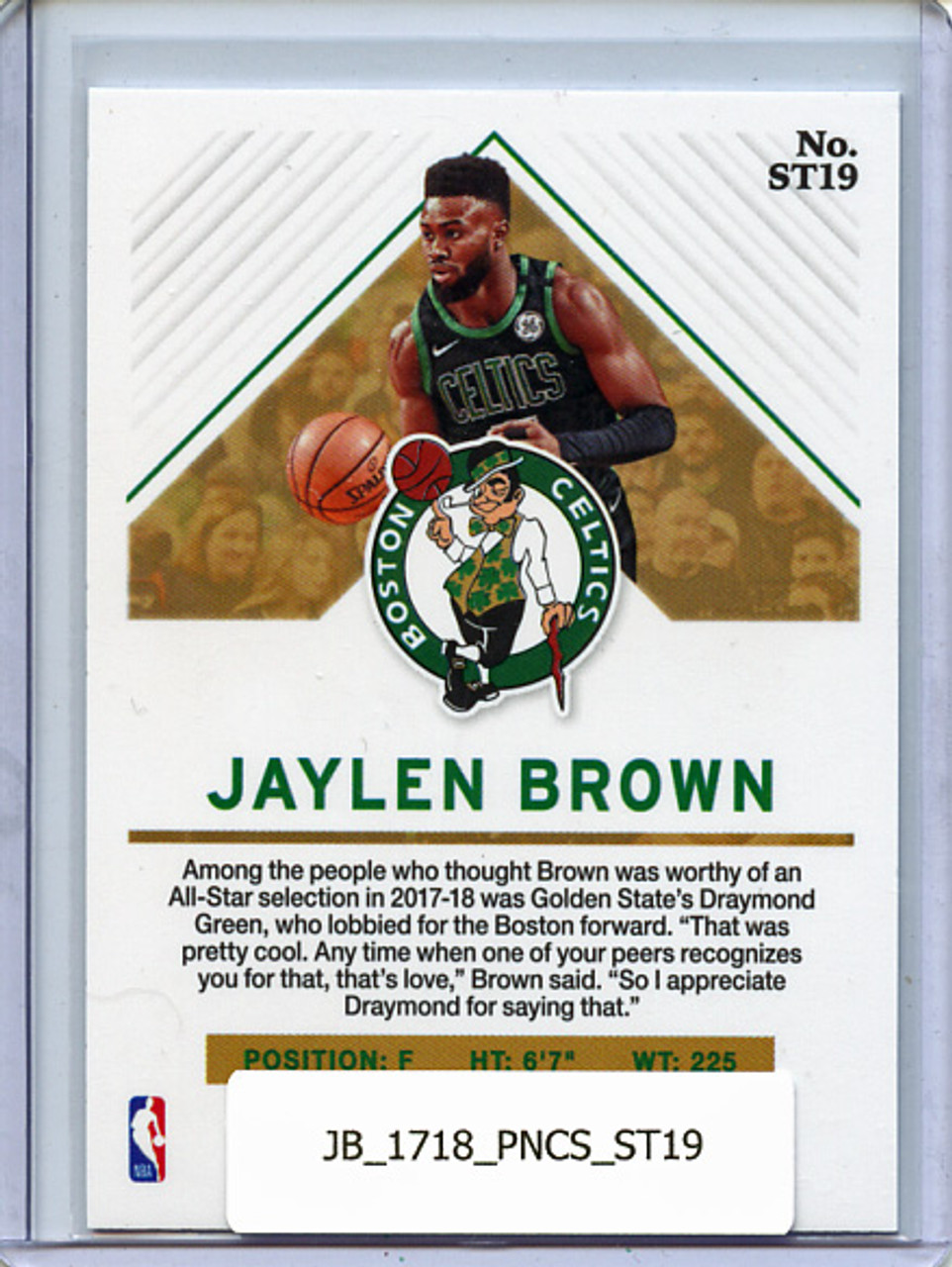 Jaylen Brown 2017-18 Cornerstones, Startups #ST19