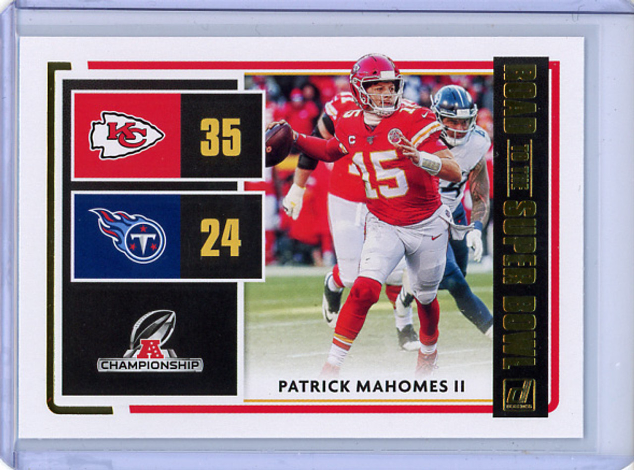 Patrick Mahomes II 2020 Donruss, Road to the Super Bowl Conference Championship #RSBCC-PM (CQ)