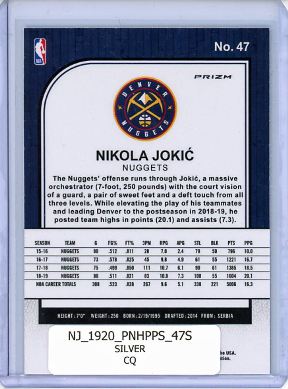 Nikola Jokic 2019-20 Hoops Premium Stock #47 Silver (CQ)