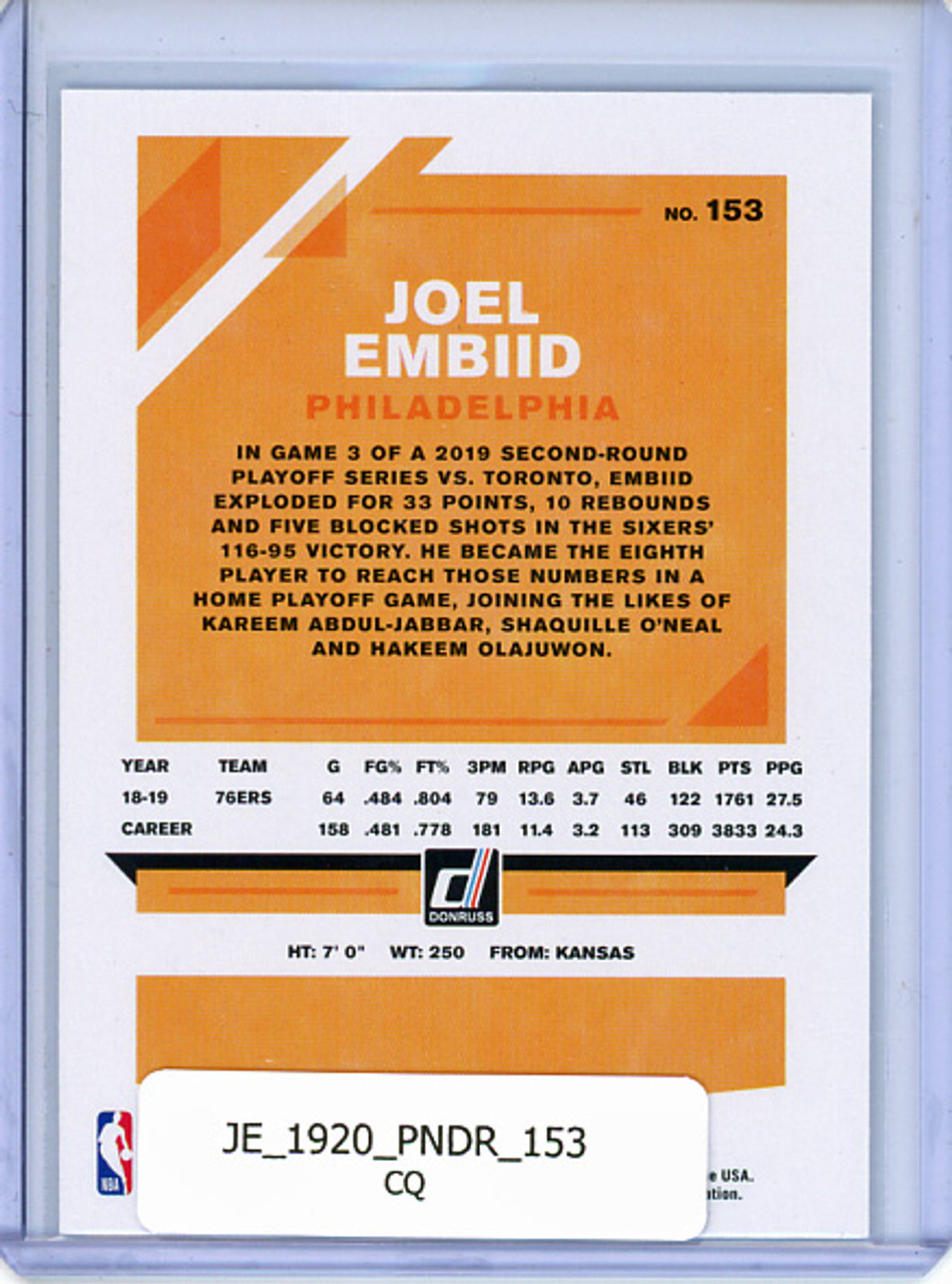 Joel Embiid 2019-20 Donruss #153 (CQ)