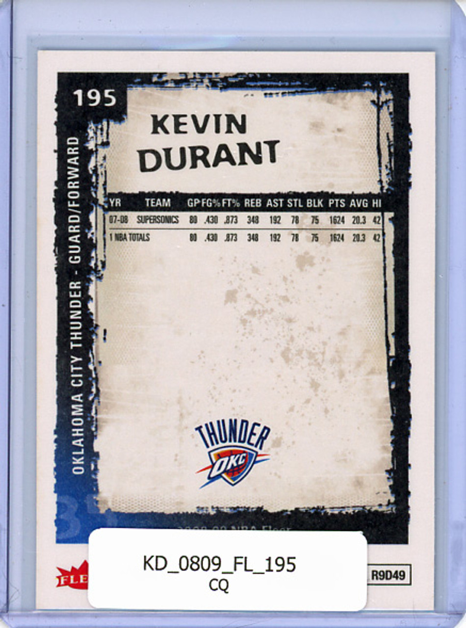 Kevin Durant 2008-09 Fleer #195 (CQ)