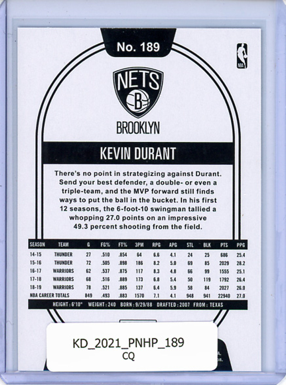 Kevin Durant 2020-21 Hoops #189 (CQ)