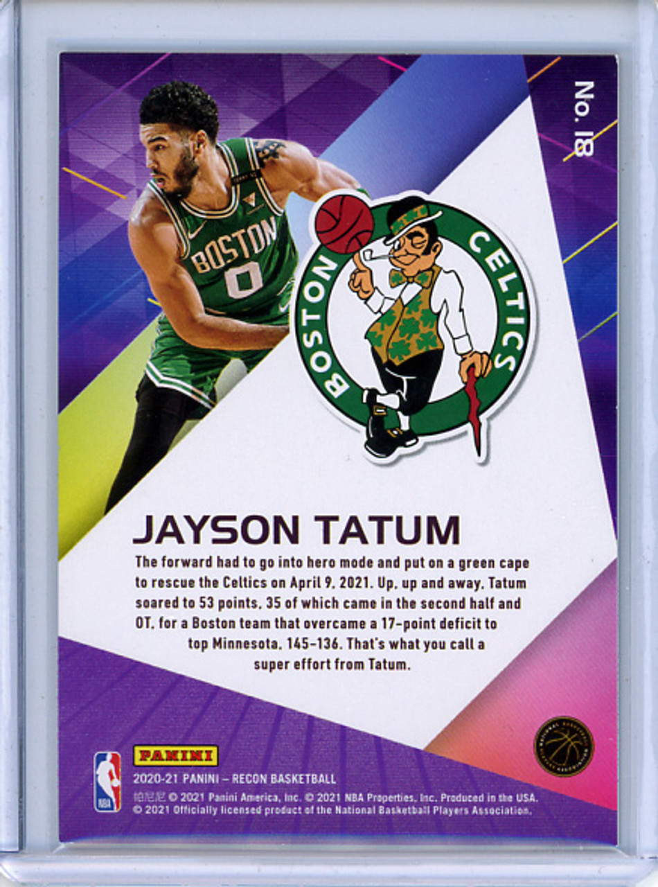 Jayson Tatum 2020-21 Recon #18 Holo Red (#006/199) (CQ)