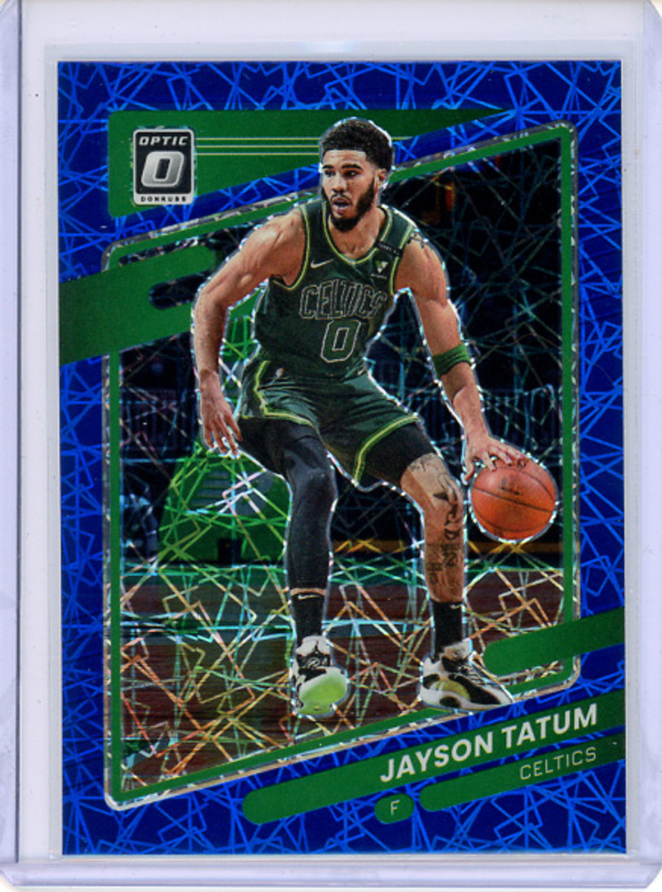 Jayson Tatum 2021-22 Donruss Optic #25 Blue Velocity (CQ)