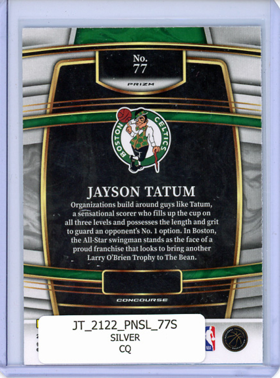 Jayson Tatum 2021-22 Select #77 Concourse Silver (CQ)