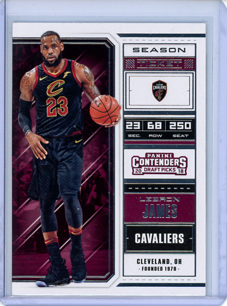 LeBron James 2018-19 Contenders Draft Picks #41 Variations (CQ)