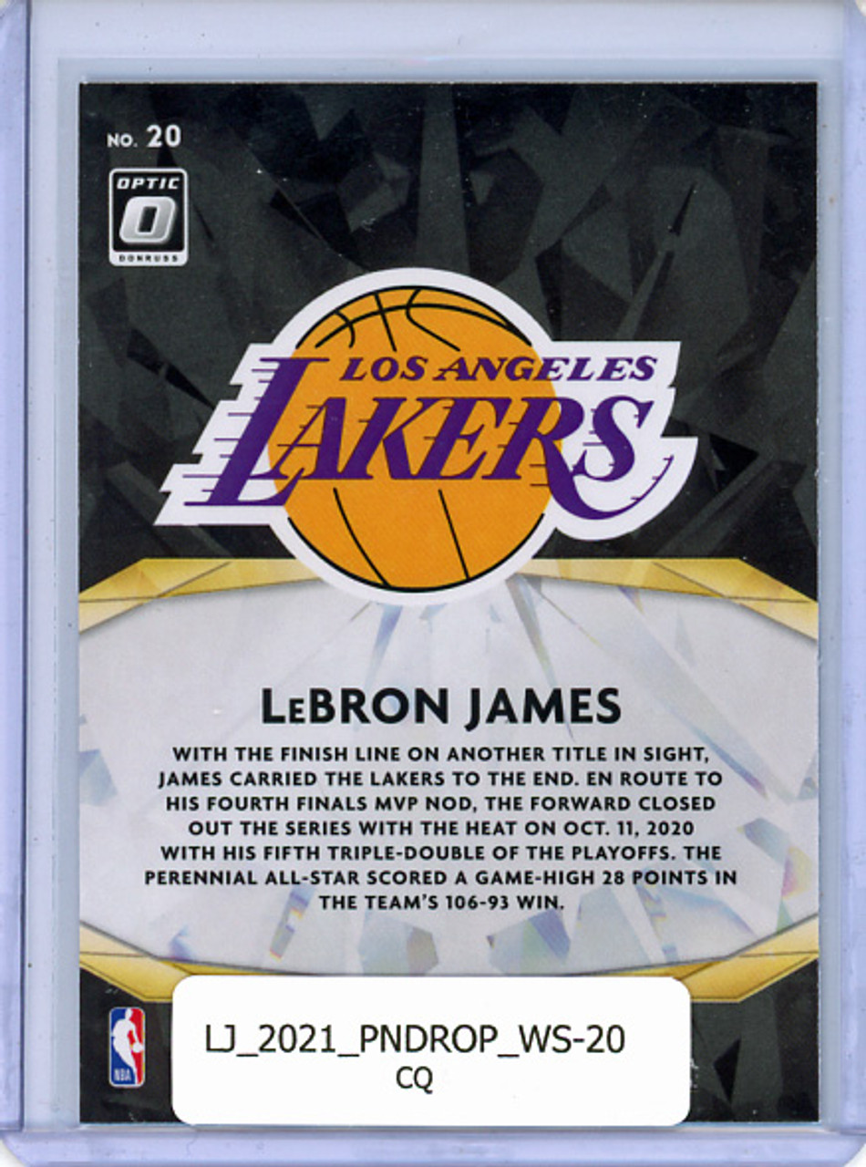 LeBron James 2020-21 Donruss Optic, Winner Stays #20 (CQ)