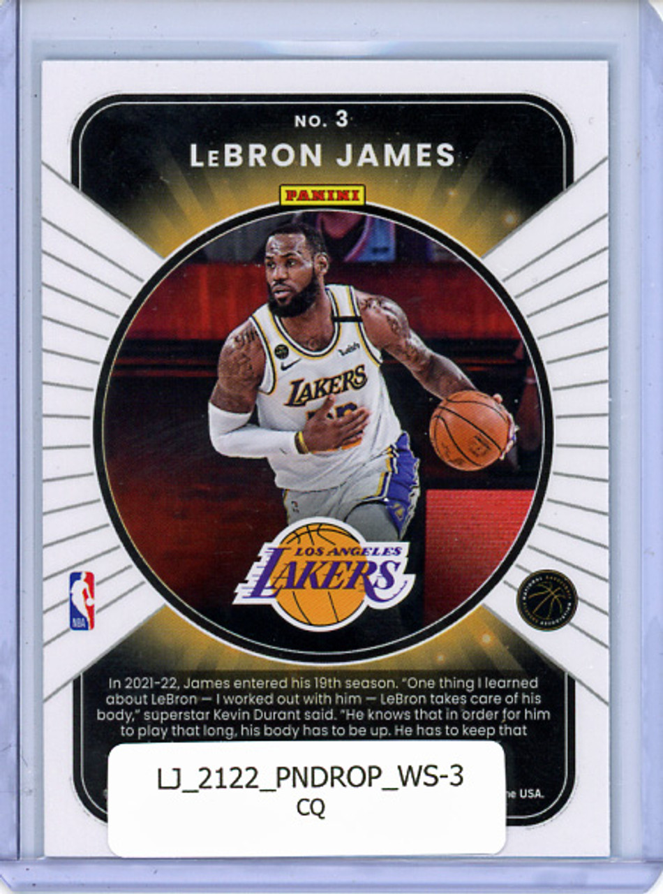 LeBron James 2021-22 Donruss Optic, Winner Stays #3 (CQ)