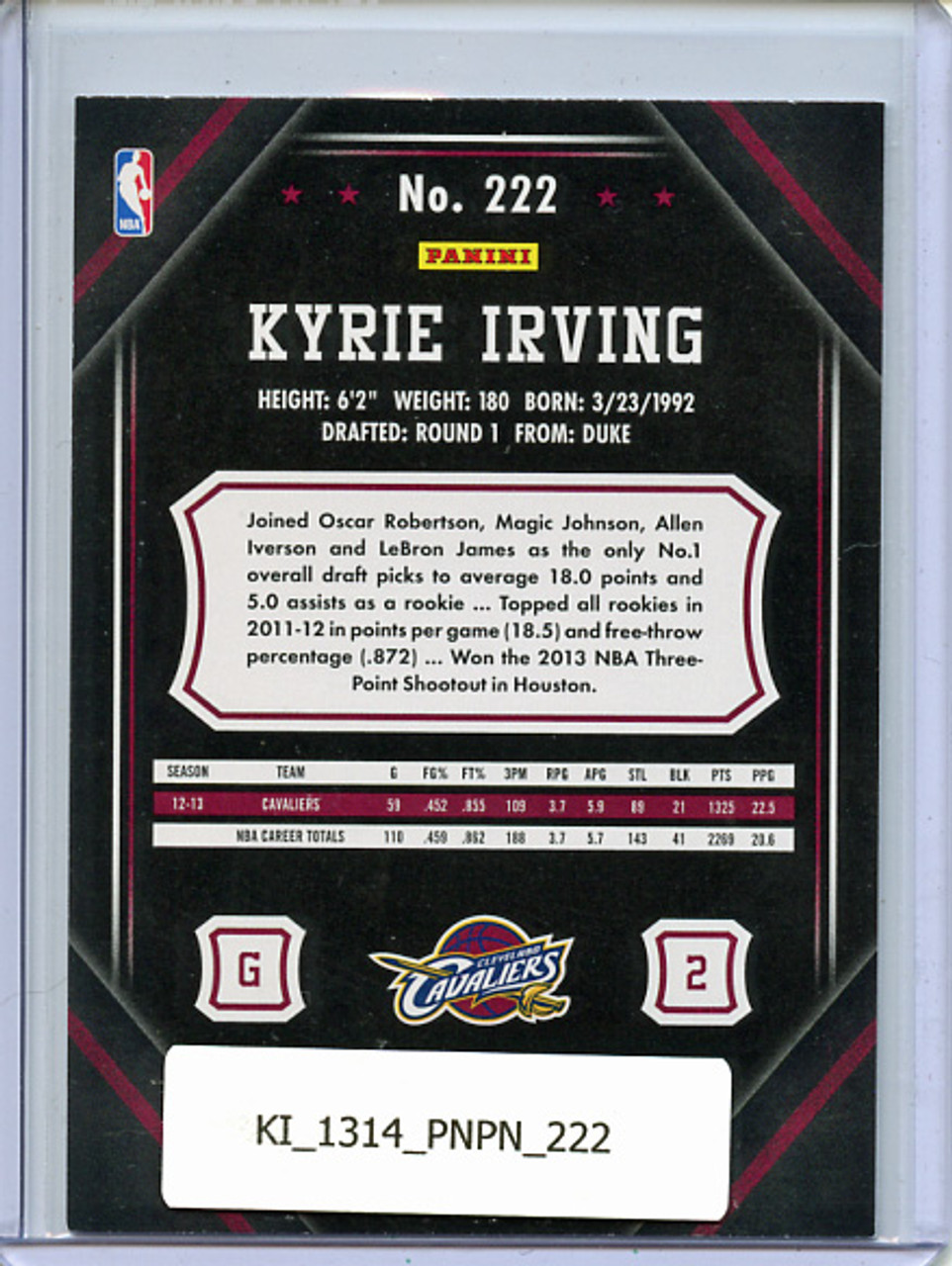 Kyrie Irving 2013-14 Pinnacle #222