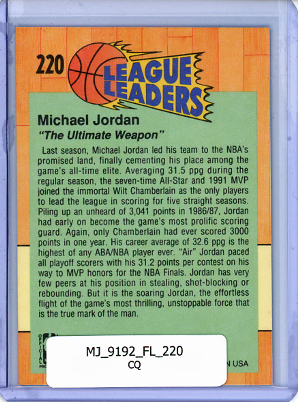 Michael Jordan 1991-92 Fleer #220 League Leaders (CQ)