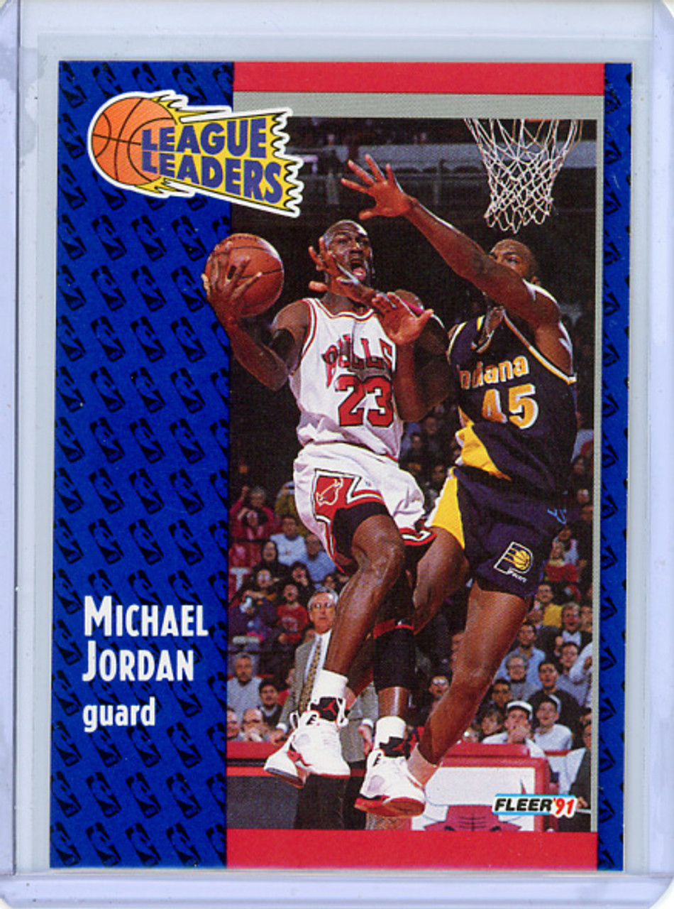 Michael Jordan 1991-92 Fleer #220 League Leaders (CQ)