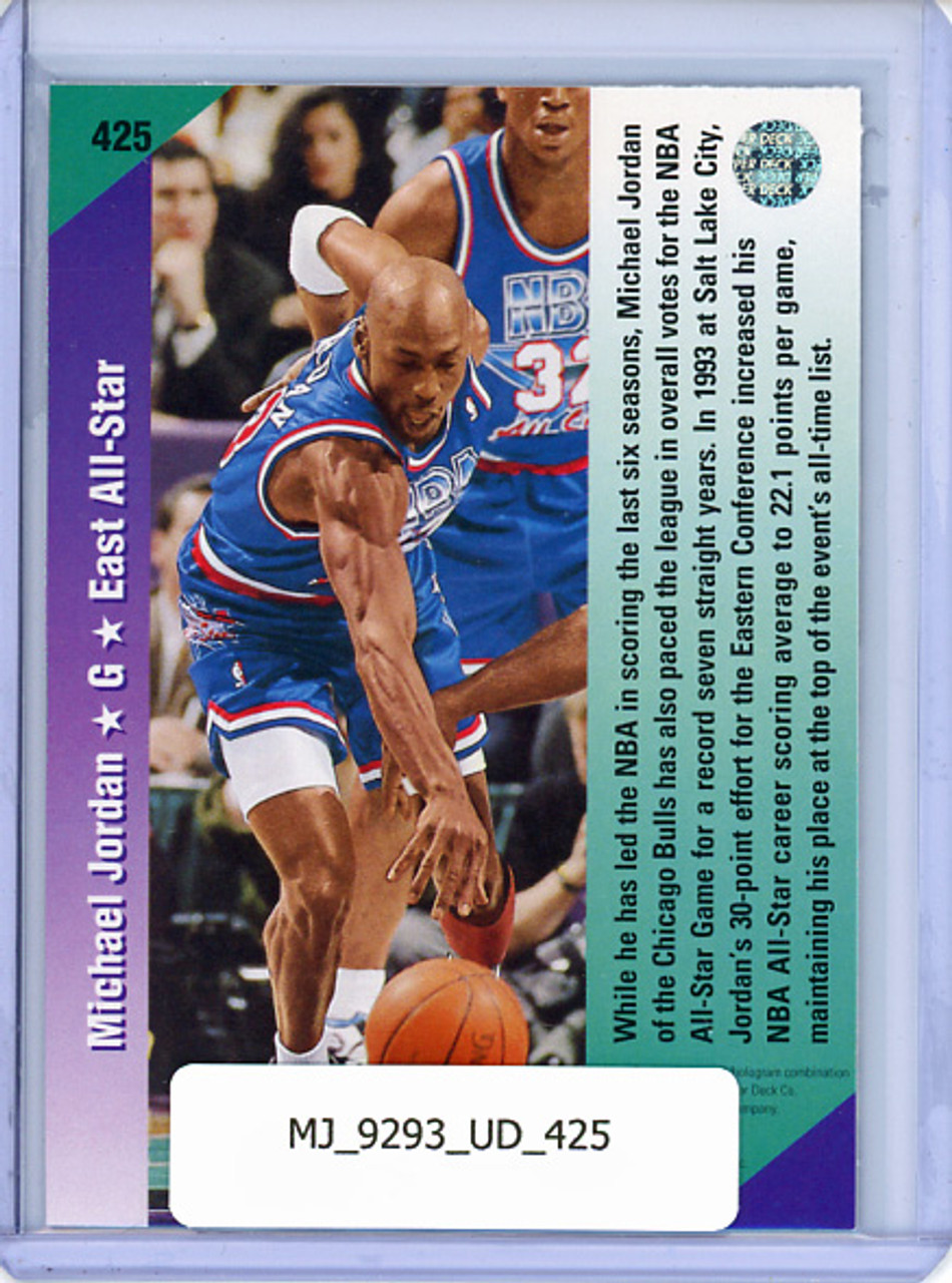 Michael Jordan 1992-93 Upper Deck #425 All-Star (CQ)