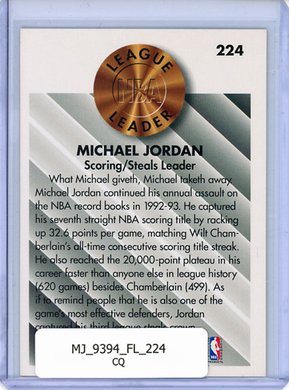 Michael Jordan 1993-94 Fleer #224 League Leader (CQ)