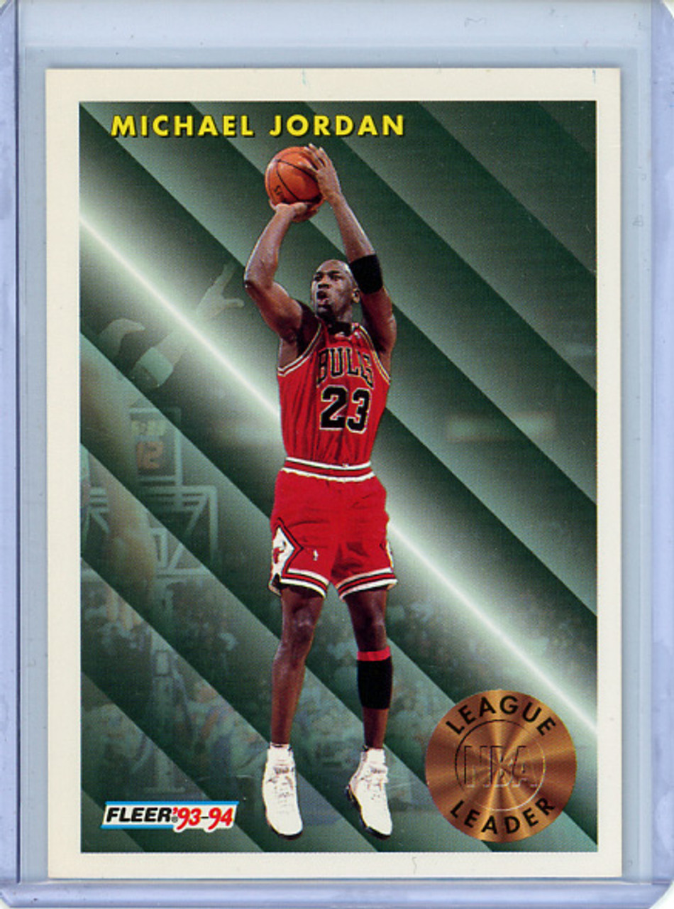 Michael Jordan 1993-94 Fleer #224 League Leader (CQ)