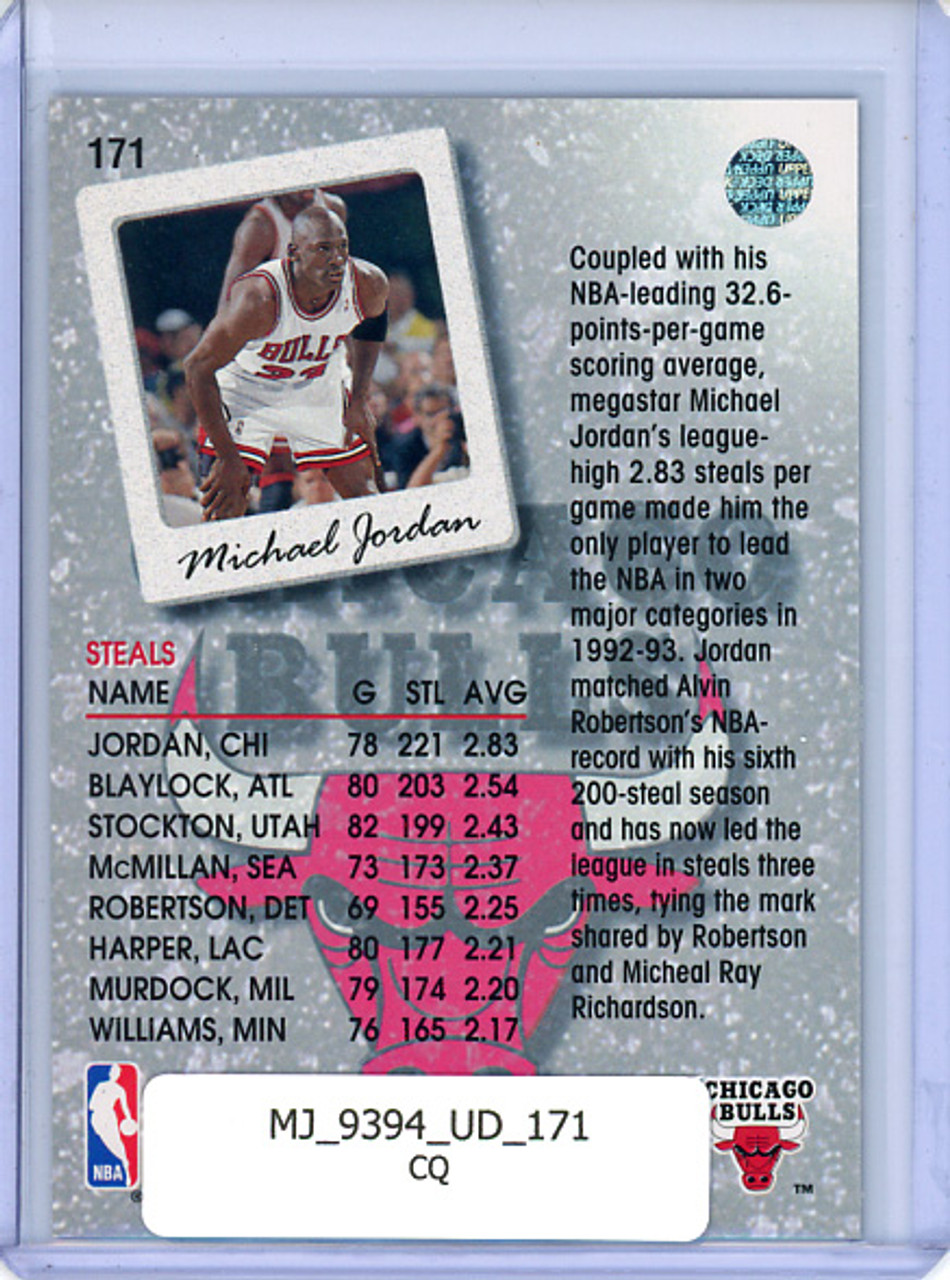 Michael Jordan 1993-94 Upper Deck #171 Season Leaders (CQ)