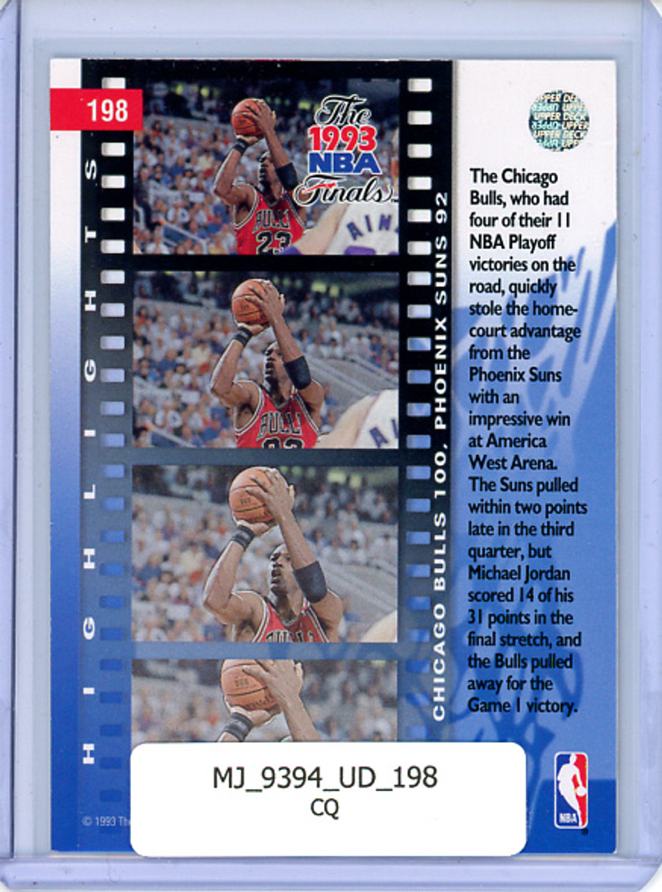 Michael Jordan 1993-94 Upper Deck #198 NBA Finals (CQ)