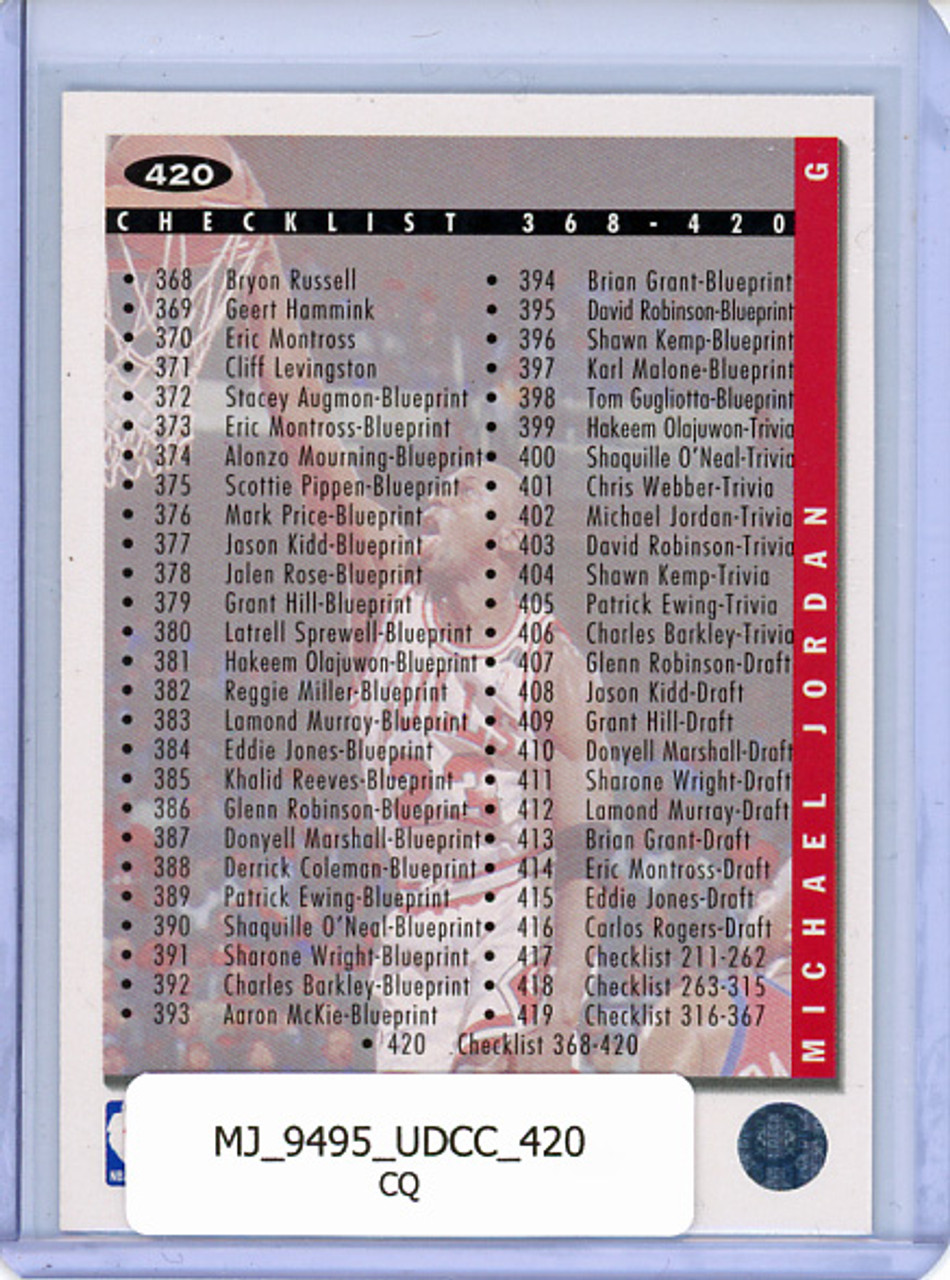 Michael Jordan 1994-95 Collector's Choice #420 Checklist (CQ)