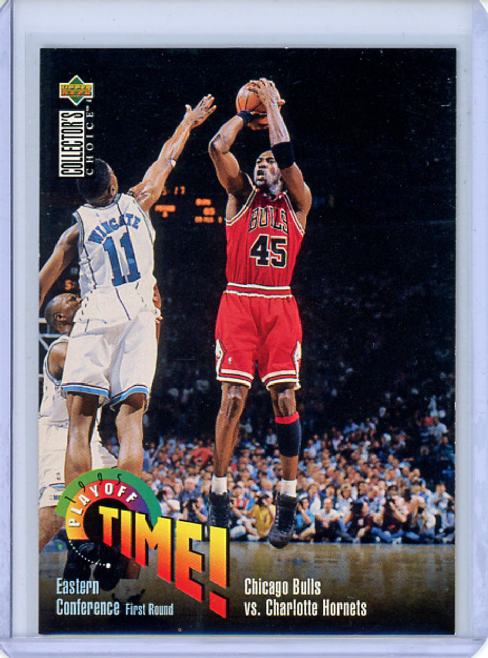 Michael Jordan 1995-96 Collector's Choice #353 Playoff Time (CQ)