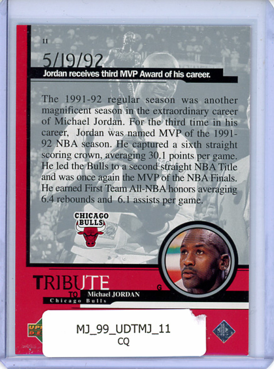 Michael Jordan 1999 Upper Deck Tribute to Michael Jordan #11 (CQ)