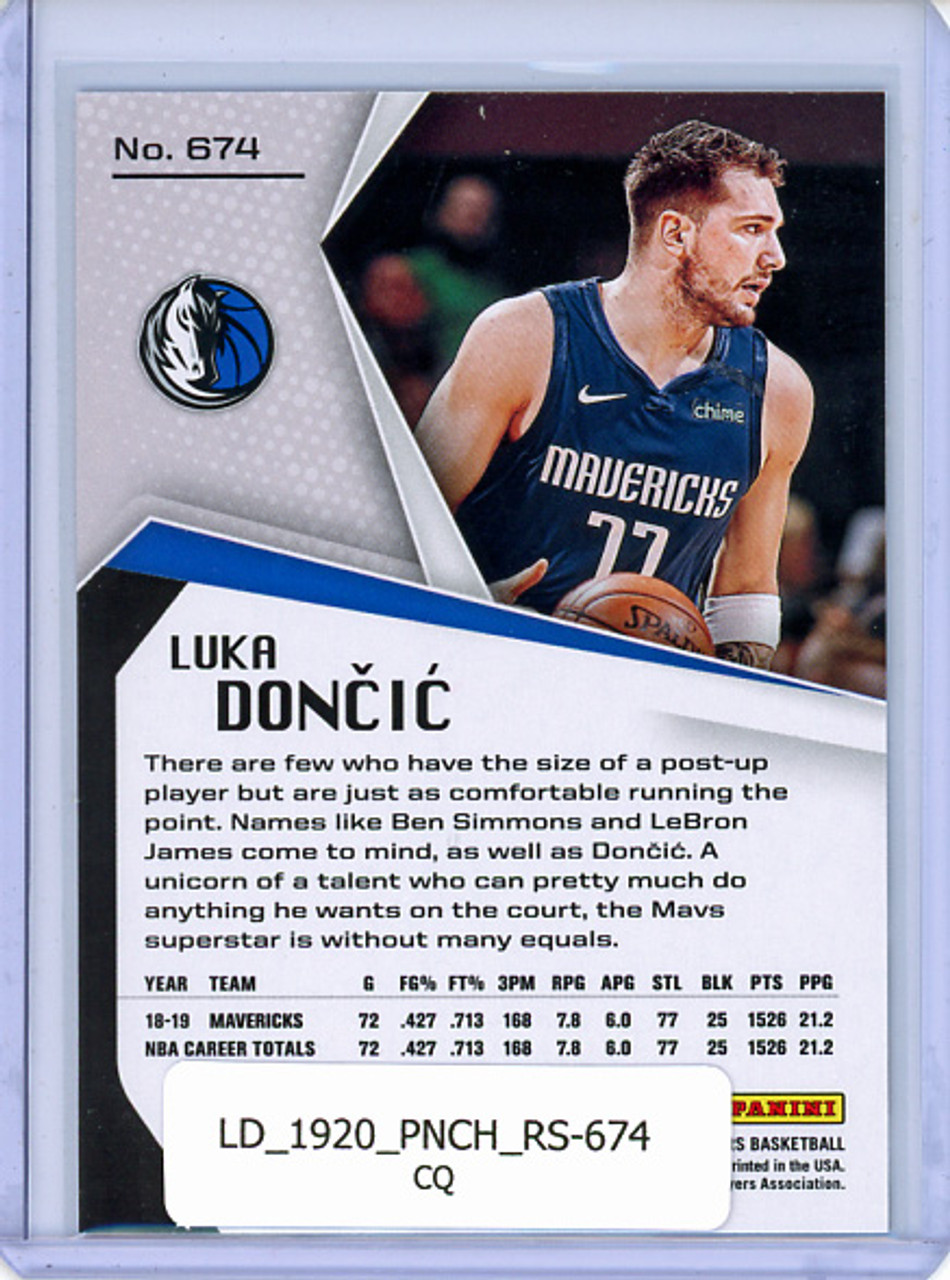 Luka Doncic 2019-20 Chronicles, Rookies & Stars #674 (CQ)