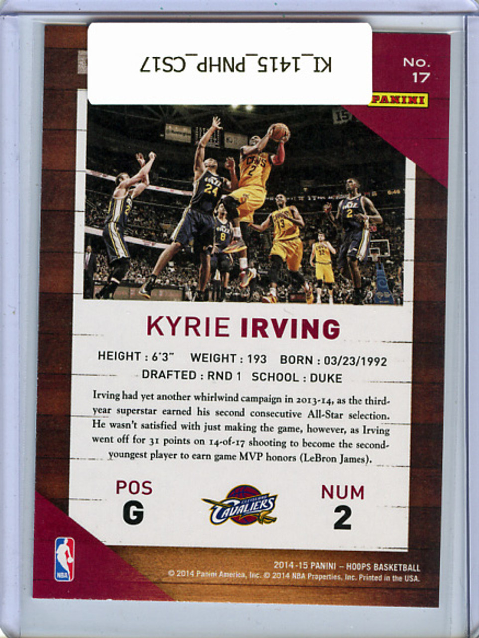 Kyrie Irving 2014-15 Hoops, Courtside #17