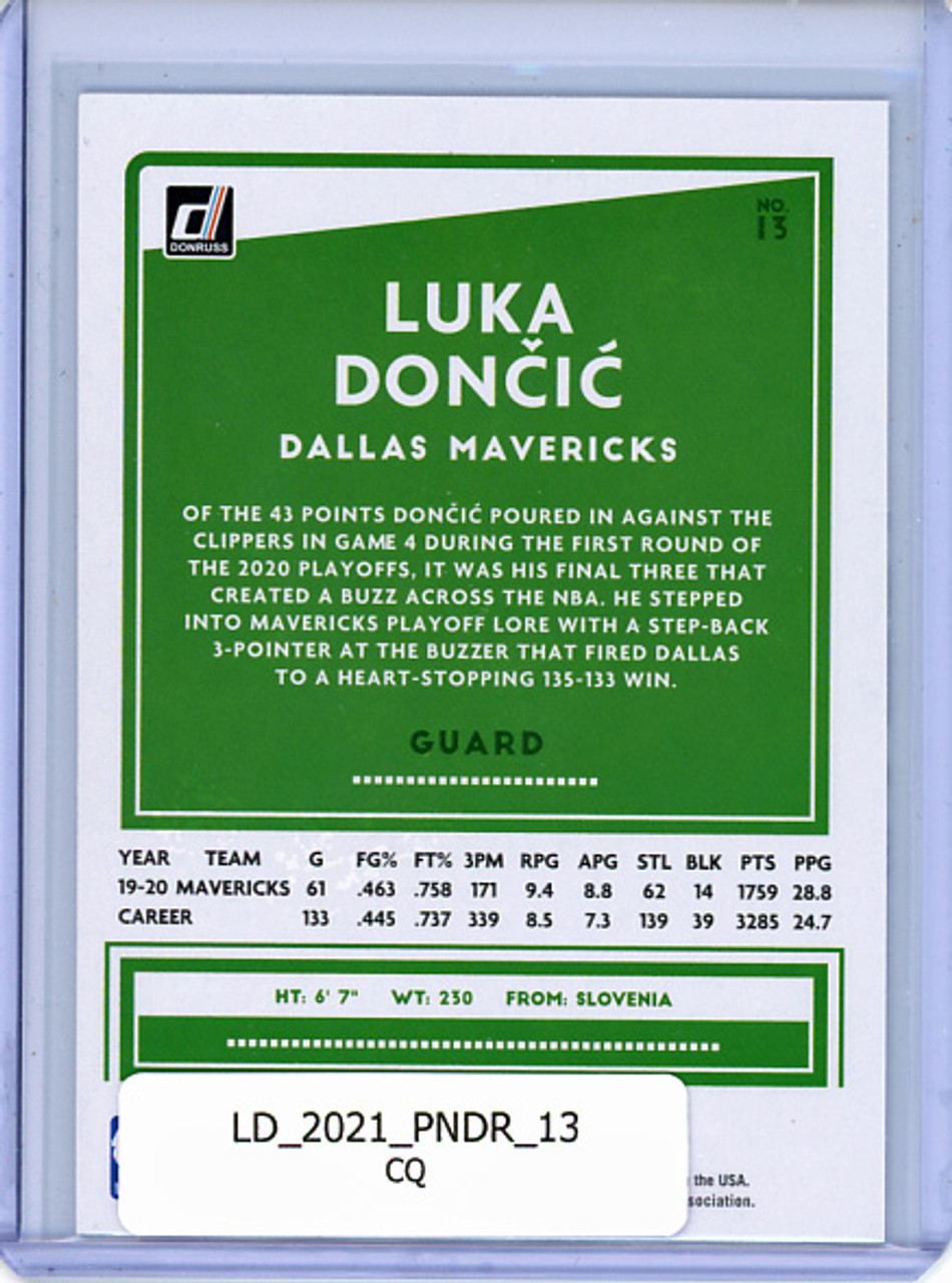Luka Doncic 2020-21 Donruss #13 (CQ)
