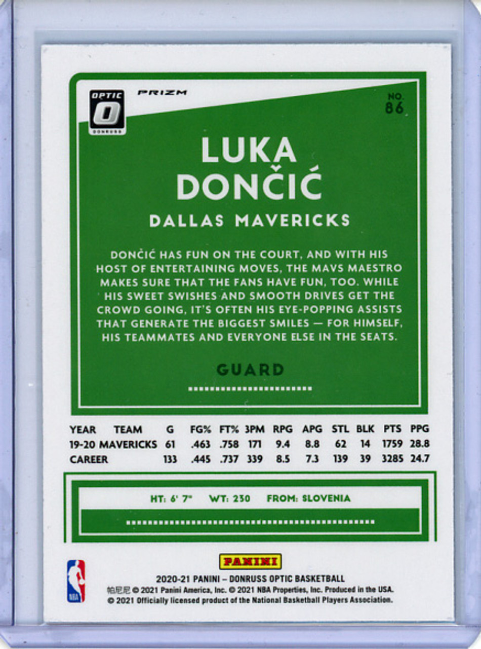 Luka Doncic 2020-21 Donruss Optic #86 Holo (1) (CQ)